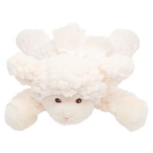 Bearington Baby Baa Plush Stuffed Animal Lamb with Rattle, 8 inches 8" Baa